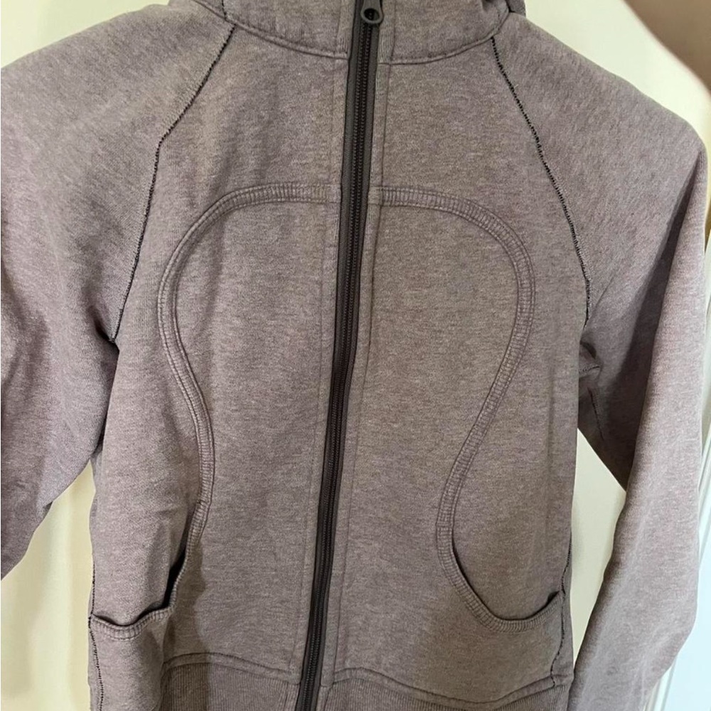 Vintage brown lulu zip up sweater